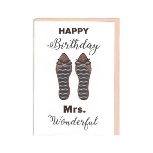 Karte Happy Birthday Mrs. Wonderful