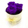 Rosenbox 3x Ewige Rose lila