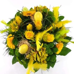Gelber Blumenstrauß Eiertanz in gelb