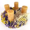 Adventkranz Trockenblumen bunt