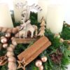 Adventkranz Tanne Creme Detail