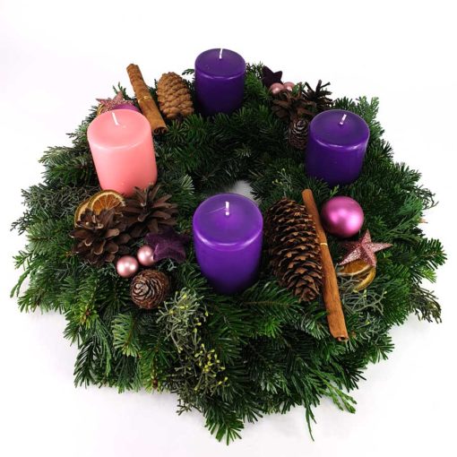 Adventkranz gebunden liturgisch