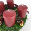 Adventkranz Gew Bordo Gold Detail