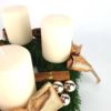 Adventkranz Gew Creme Gold Detail