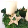 Adventkranz Gew Creme Grün Detail