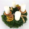 Adventkranz Gew Klein Weiß