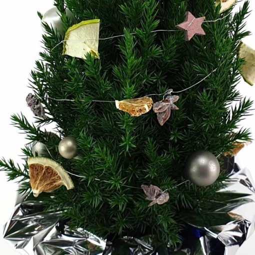 Weihnachtsbaum silber Detail