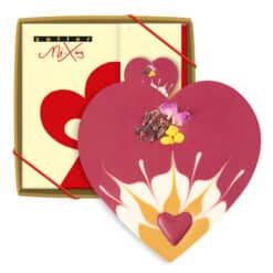 Zotter Schokoladenherz mit Himbeerfüllung – süßes Geschenk | Flowerpower Graz